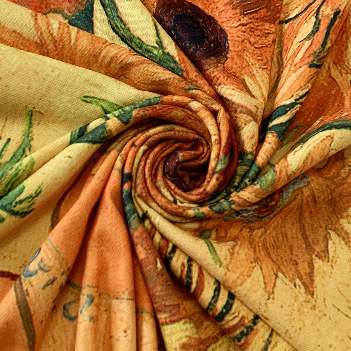 Gyapjú Sál-Kendő, 70 cm x 180 cm, Van Gogh - Sunflowers