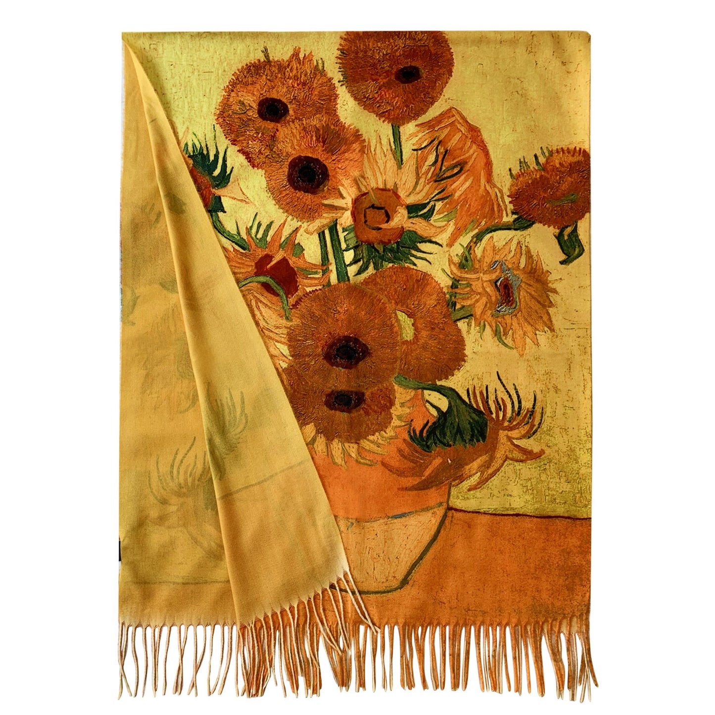 Gyapjú Sál-Kendő, 70 cm x 180 cm, Van Gogh - Sunflowers