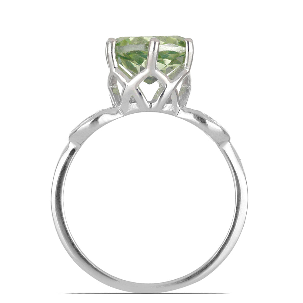 Ezüst Gyűrű Páfrányzöld Kvarccal