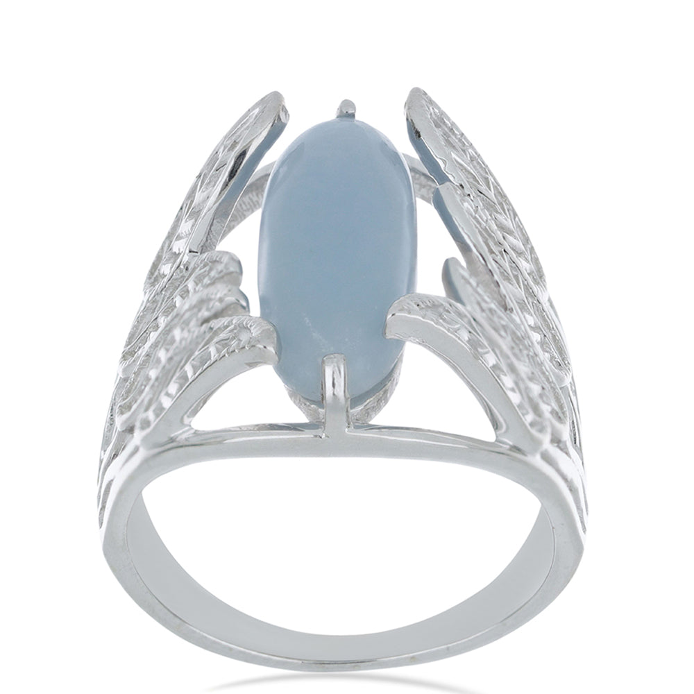 Ezüst Gyűrű El Cubo Angelittel