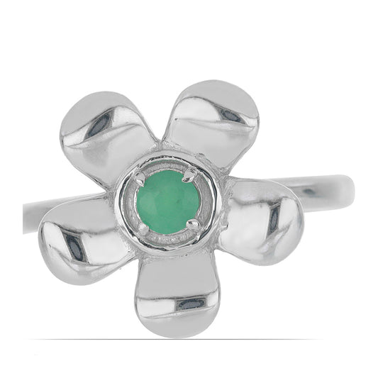 Ezüst Gyűrű Brazil Smaragddal
