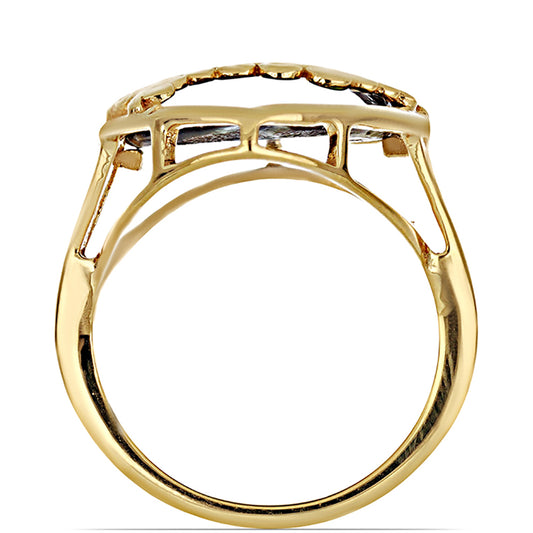 Arannyal Bevont Ezüst Gyűrű Paua Kagylóval
