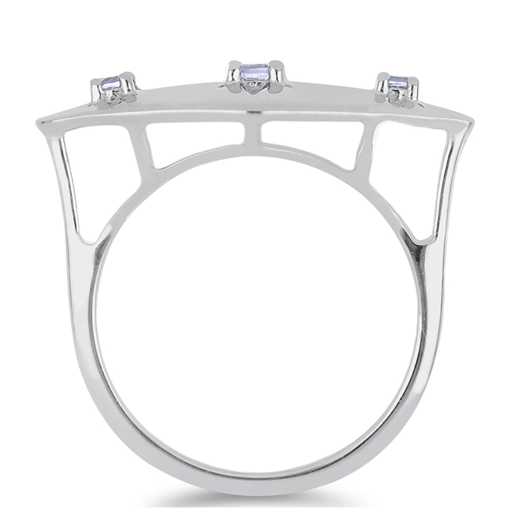 Ezüst Gyűrű "AA" Osztályú Tanzanittal