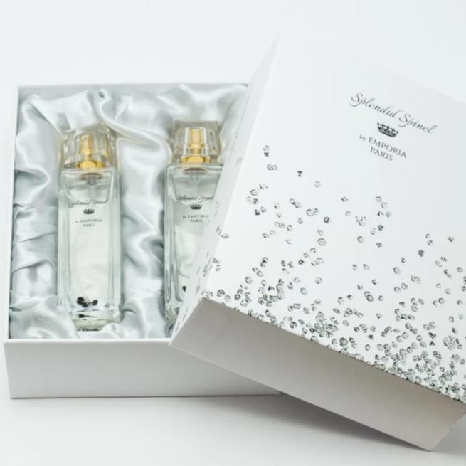 2 Bottles of Splendid Spinel Parfume with 2cts Genuine Spinel Gemstones Per Set (4359541555313)